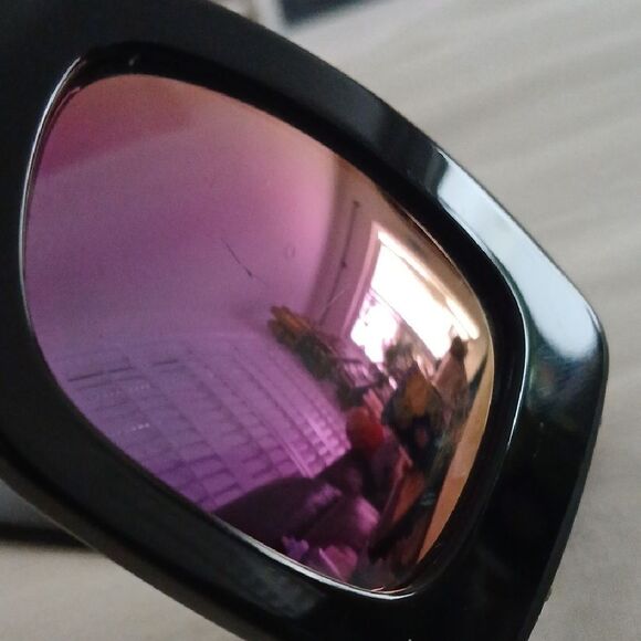 Kurt Geiger Sunglasses with Black Frame and Brown Gradient Lenses
